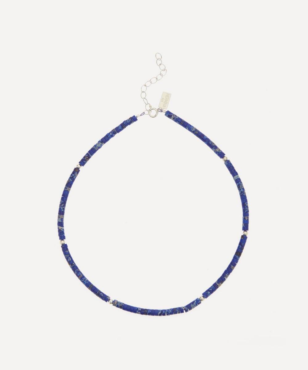 Hermina Athens - Blue Lagoon Lapis Beaded Necklace