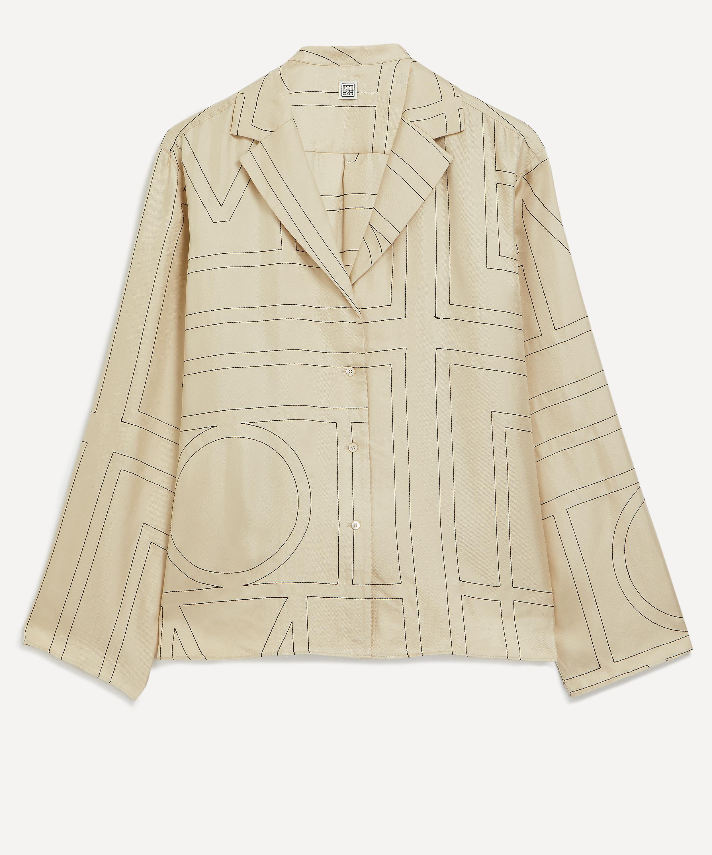 Toteme Monogram Silk Pyjama Shirt | Liberty