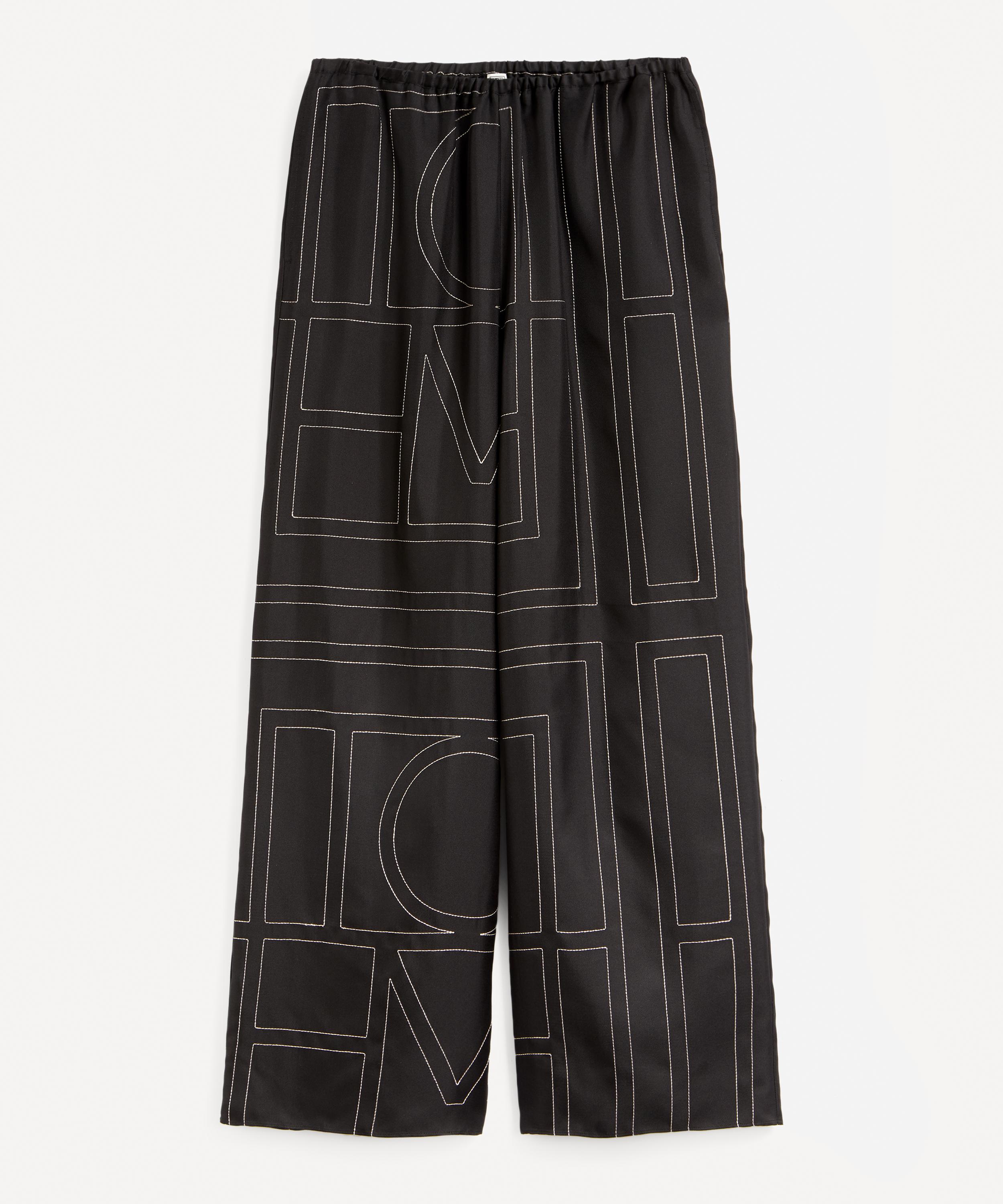 Toteme - Monogram Silk Pyjama Bottoms