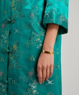 Designer Vintage - 50’s Couture Green Silk Oriental Coat image number 4