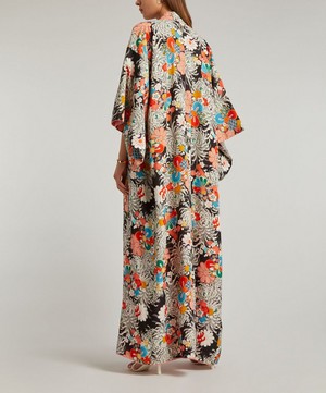 Designer Vintage - 30’s Couture Printed Silk Kimono image number 3