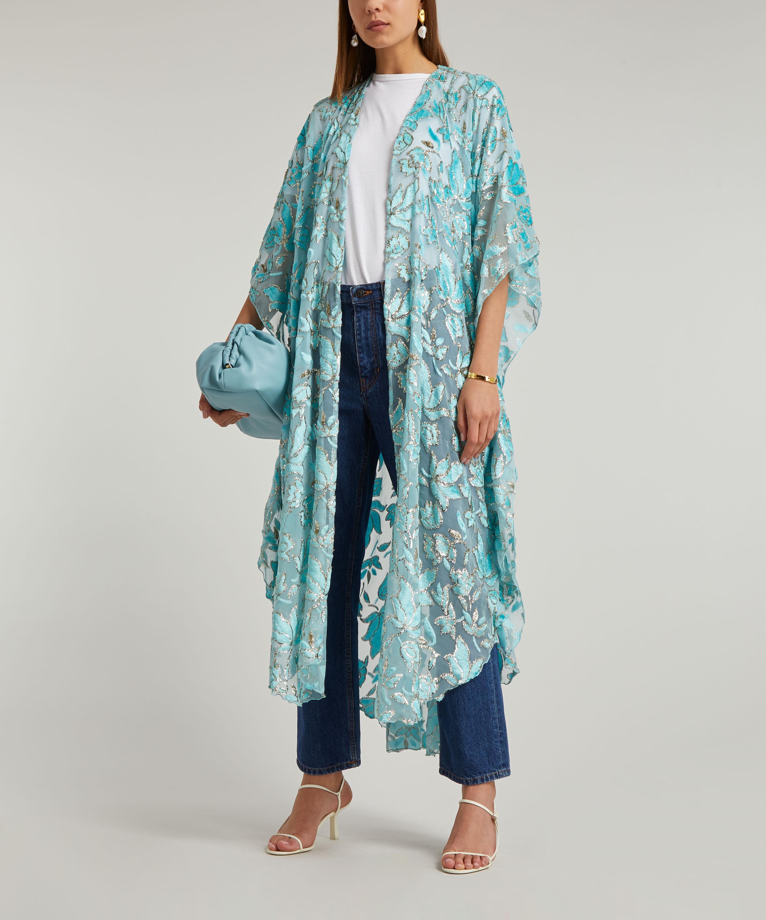 Designer Vintage - 70’s Couture Devoré Velvet Coat image number 1