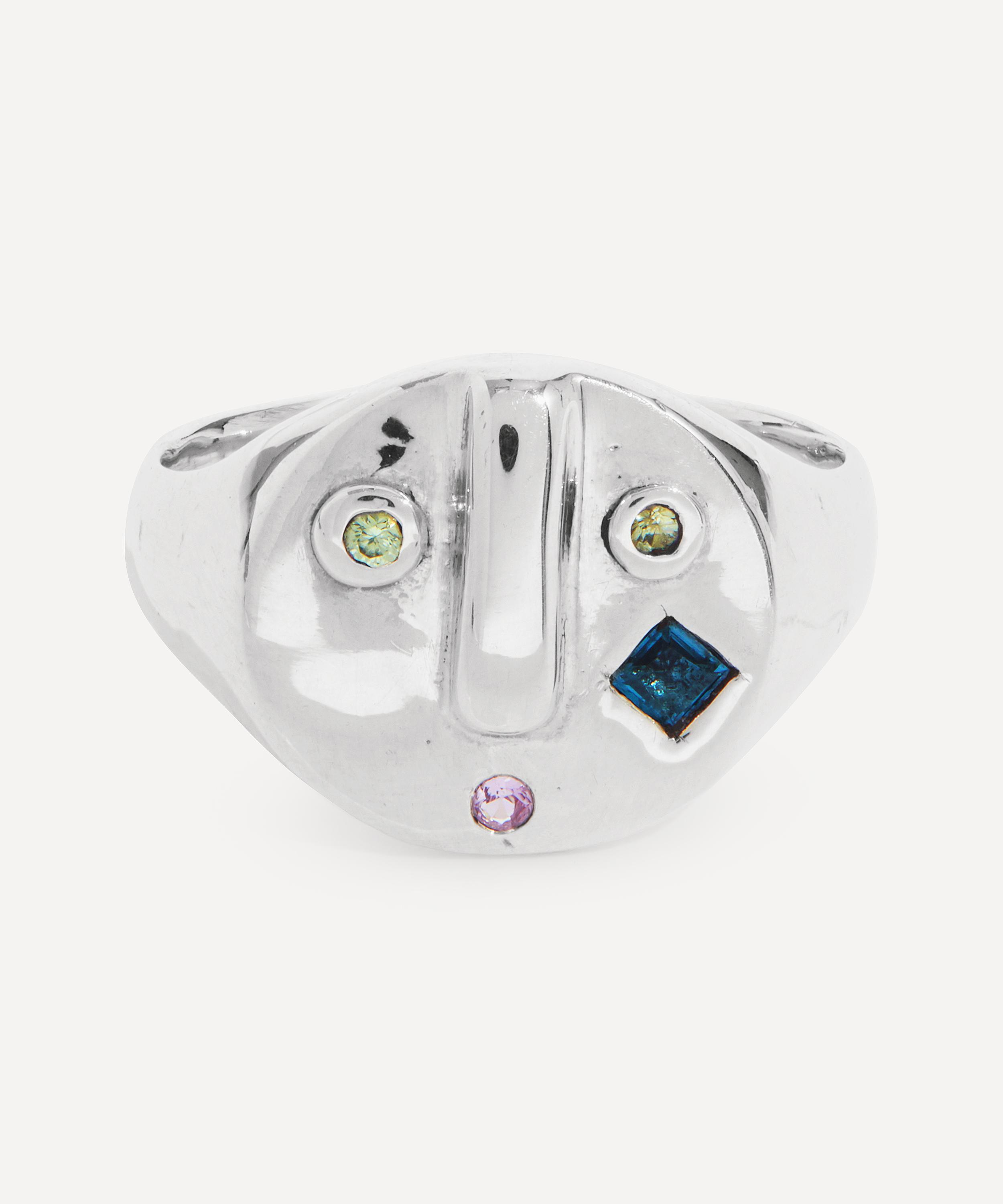 Alec Doherty - Sterling Silver Liberty Dazed Stoned Ring image number 0
