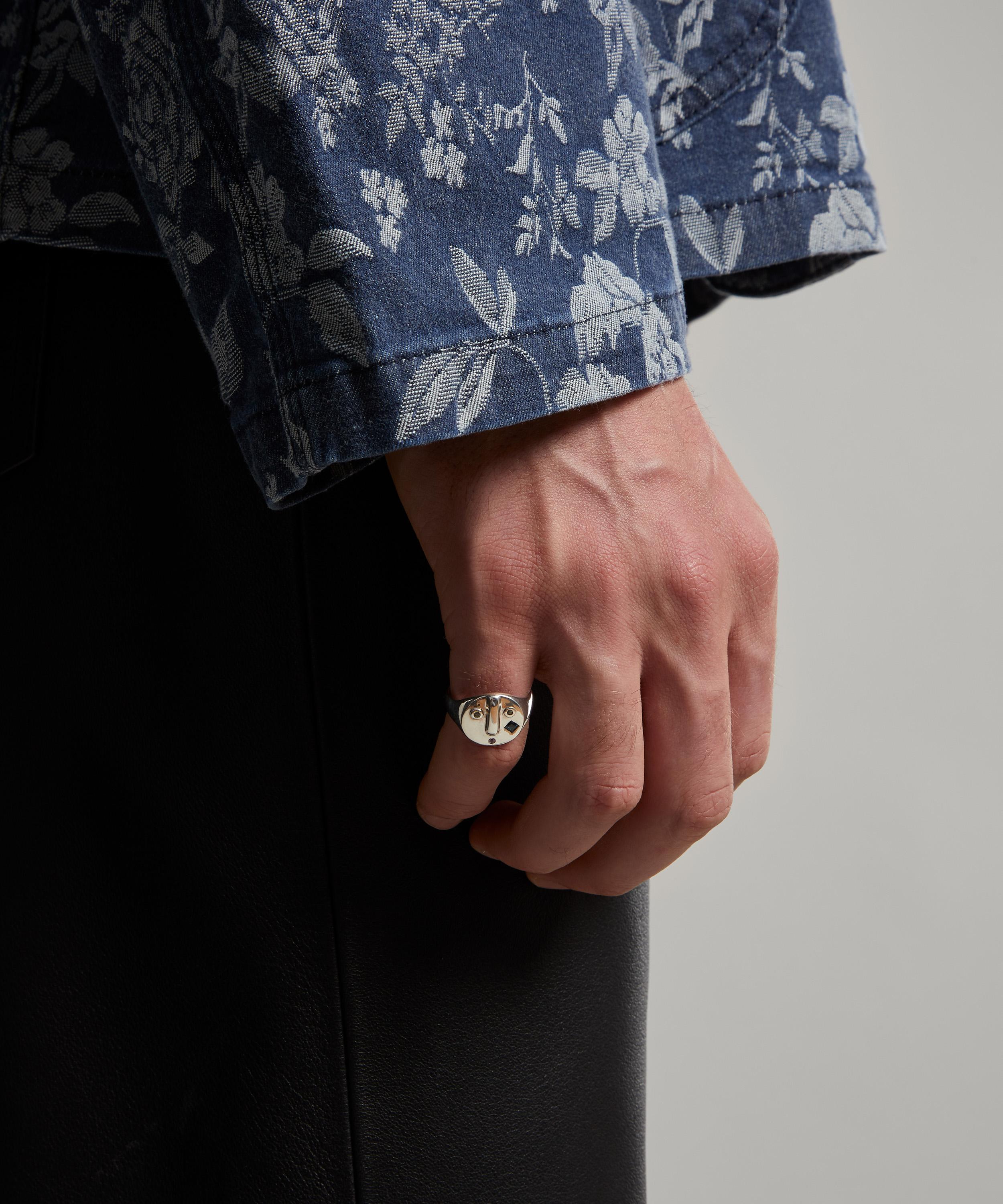 Alec Doherty - Sterling Silver Liberty Dazed Stoned Ring image number 1