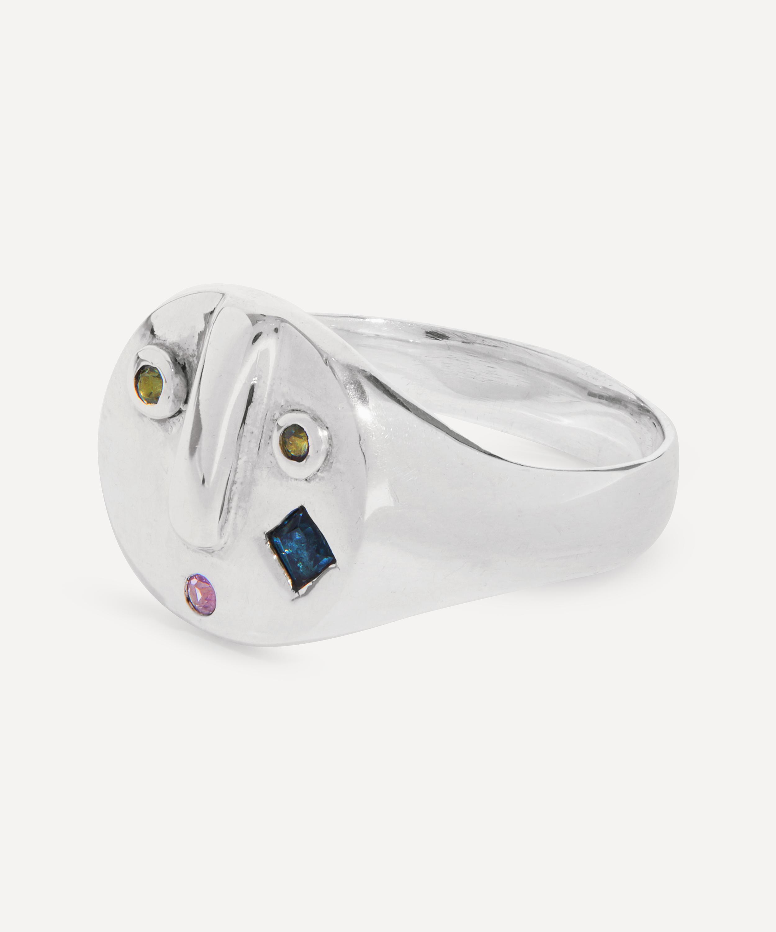 Alec Doherty - Sterling Silver Liberty Dazed Stoned Ring image number 2
