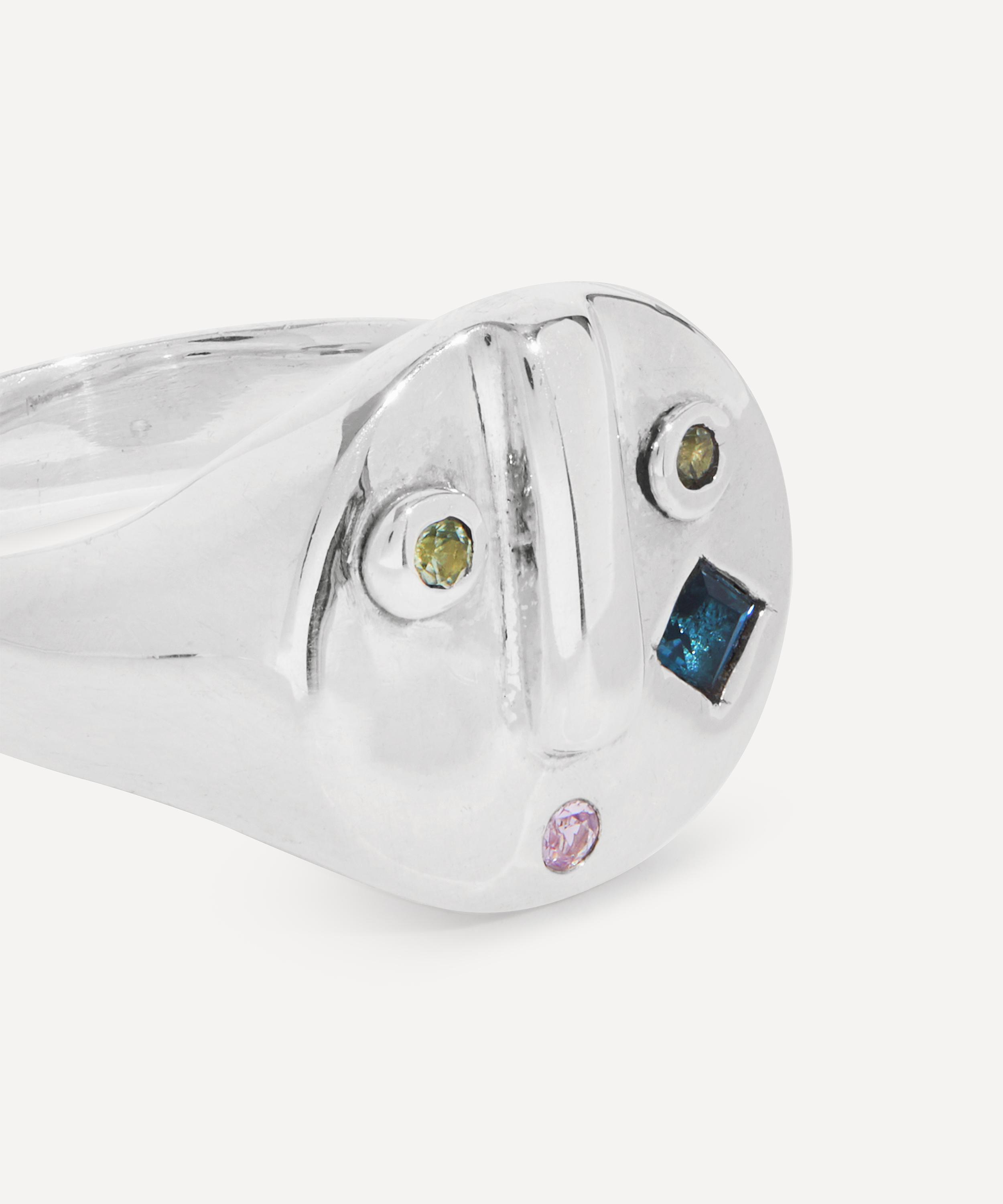 Alec Doherty - Sterling Silver Liberty Dazed Stoned Ring image number 3