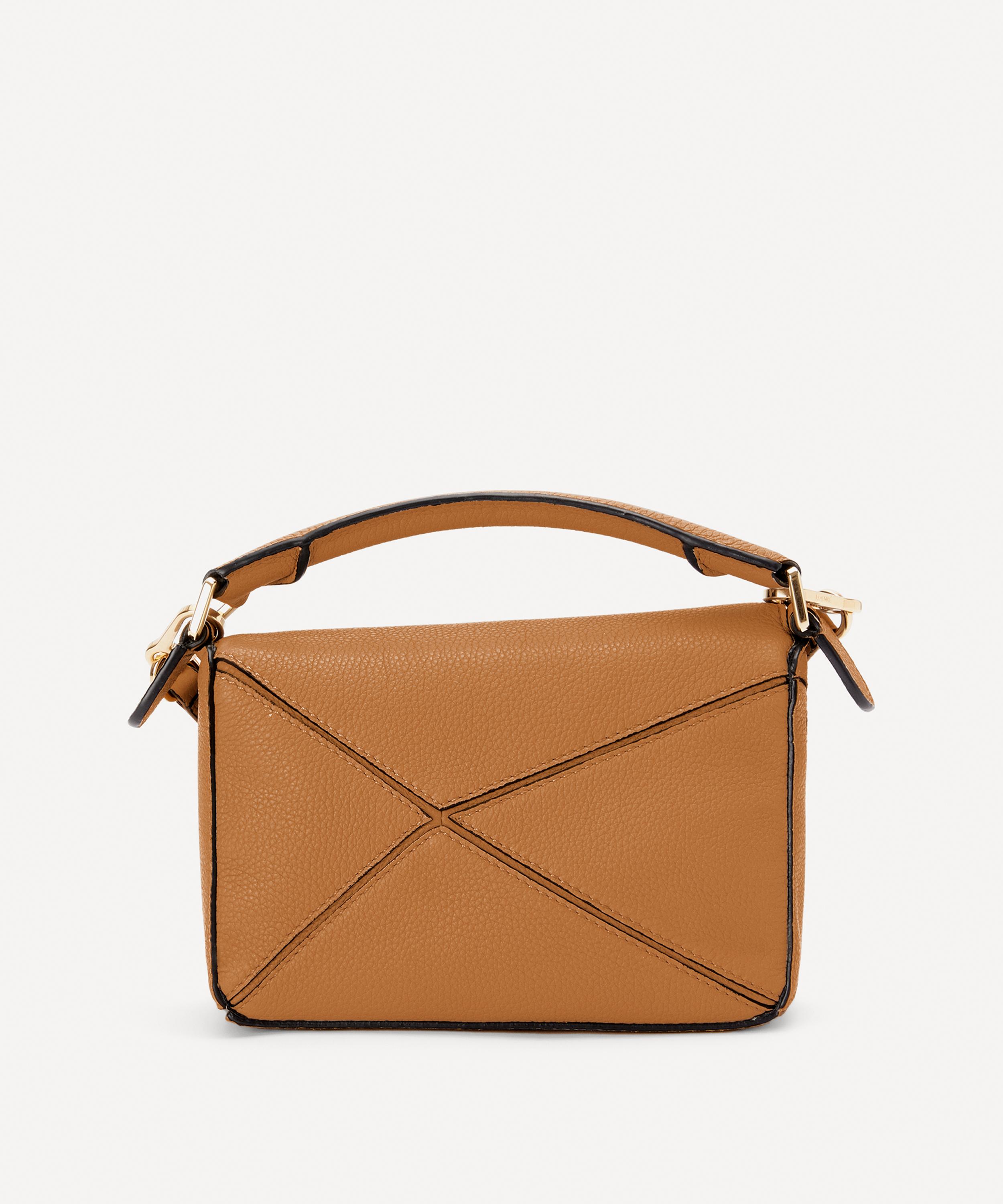 Loewe Puzzle Mini Leather Cross-body Bag - Khaki