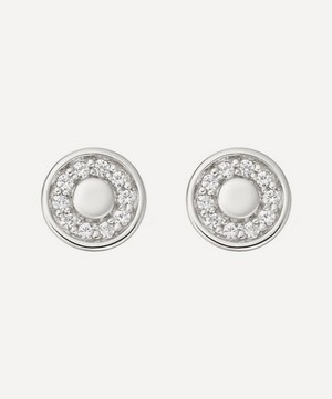Astley Clarke - Silver Tiny Cosmos White Sapphire Stud Earrings image number 0