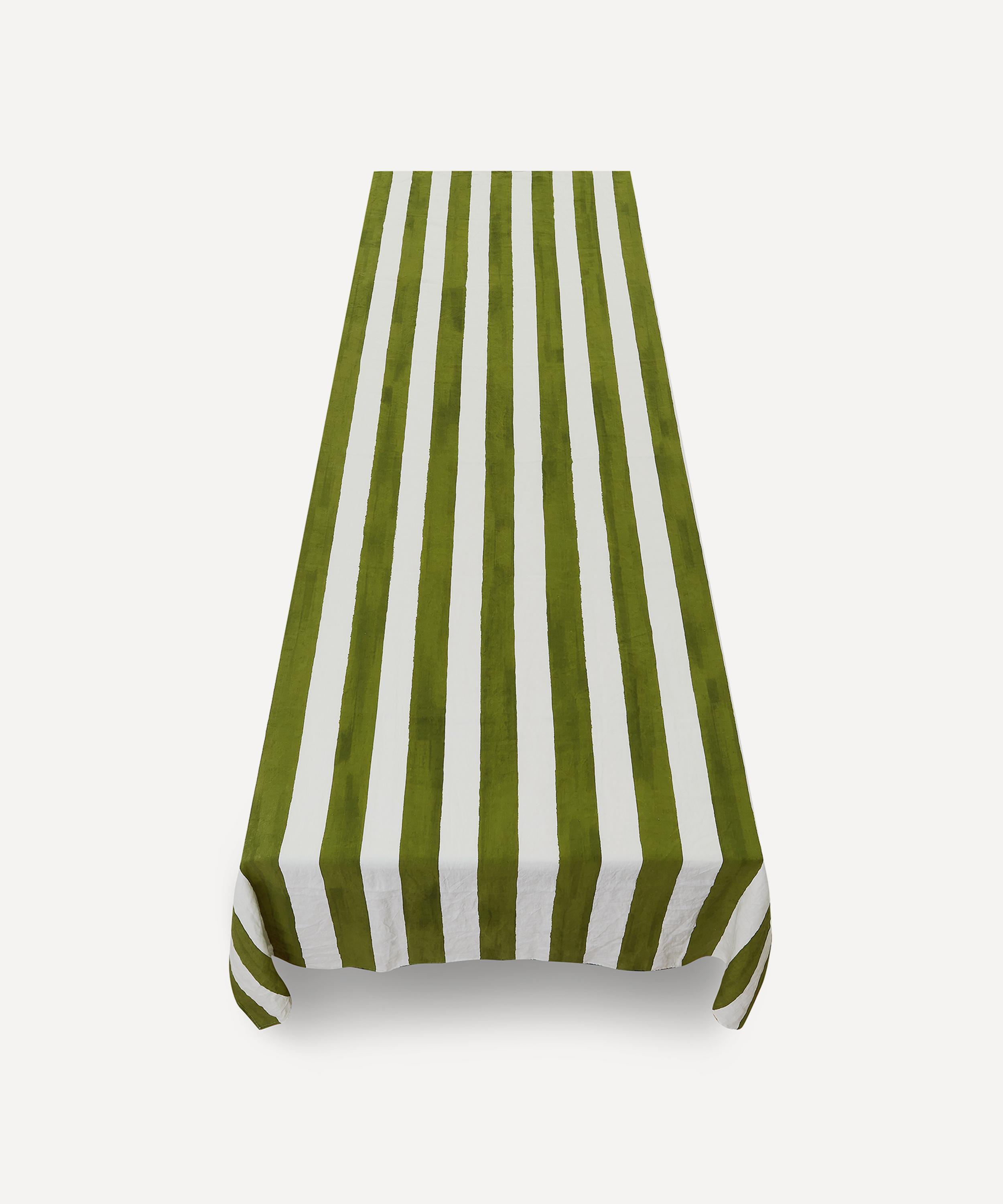 Summerill & Bishop - Stripe Linen Tablecloth image number 3