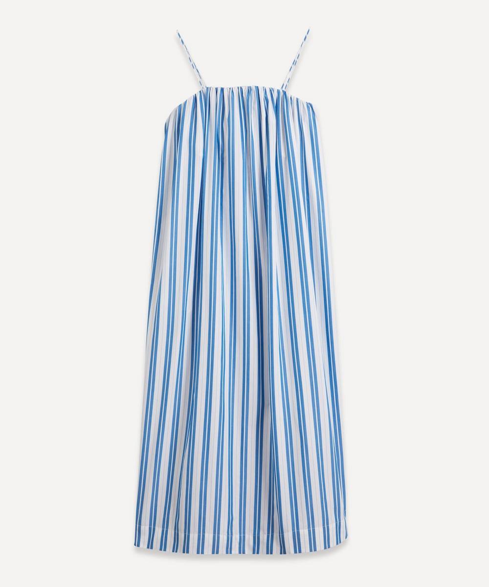 Ganni - Strappy Stripe Organic Cotton Dress