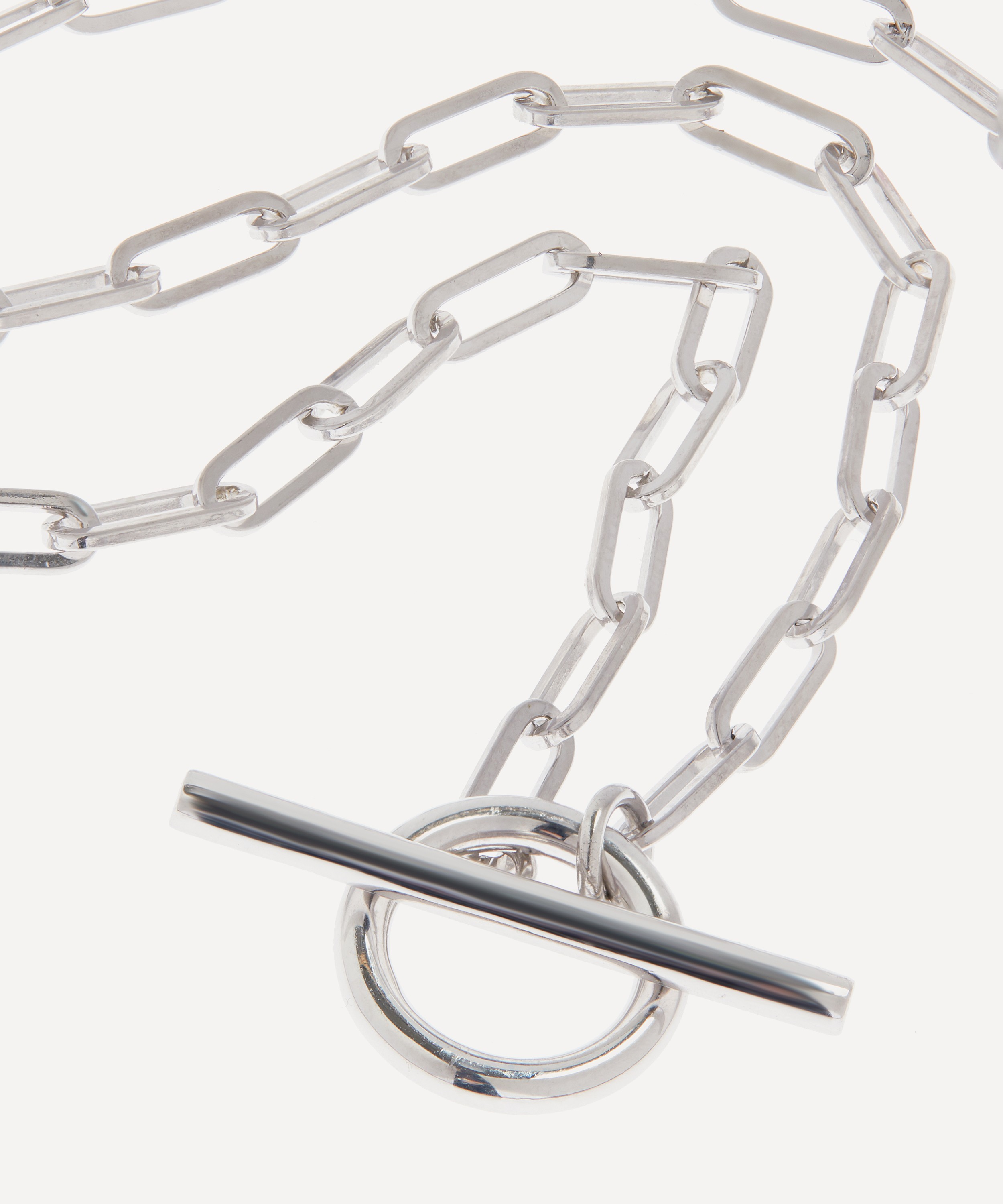 Otiumberg - Silver Love Link Chain Necklace image number 3