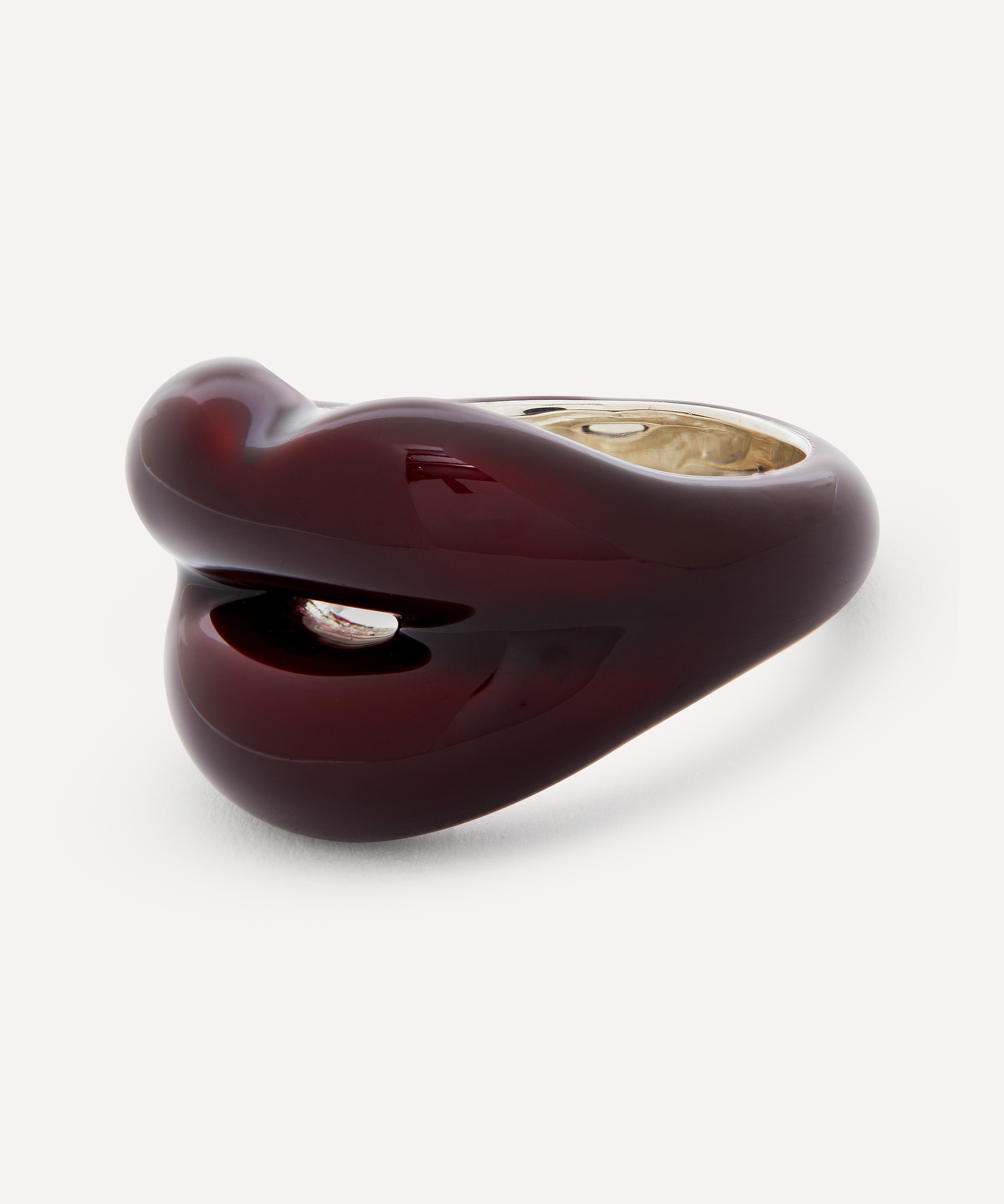 Solange Azagury-Partridge - Black Cherry Hotlips Ring image number 3
