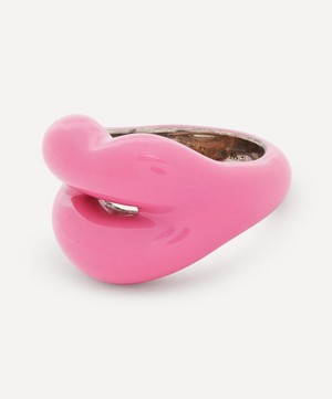 Solange Azagury-Partridge - Bubble Gum Pink Hotlips Ring image number 2
