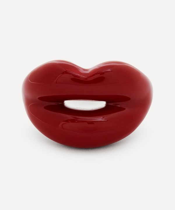 Solange Azagury-Partridge - Classic Red Hotlips Ring image number null