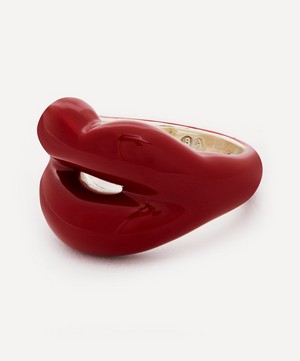 Solange Azagury-Partridge - Classic Red Hotlips Ring image number 2