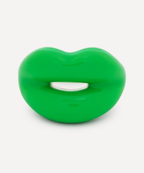 Solange Azagury-Partridge - Neon Green Hotlips Ring