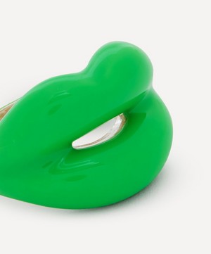 Solange Azagury-Partridge - Neon Green Hotlips Ring image number 3