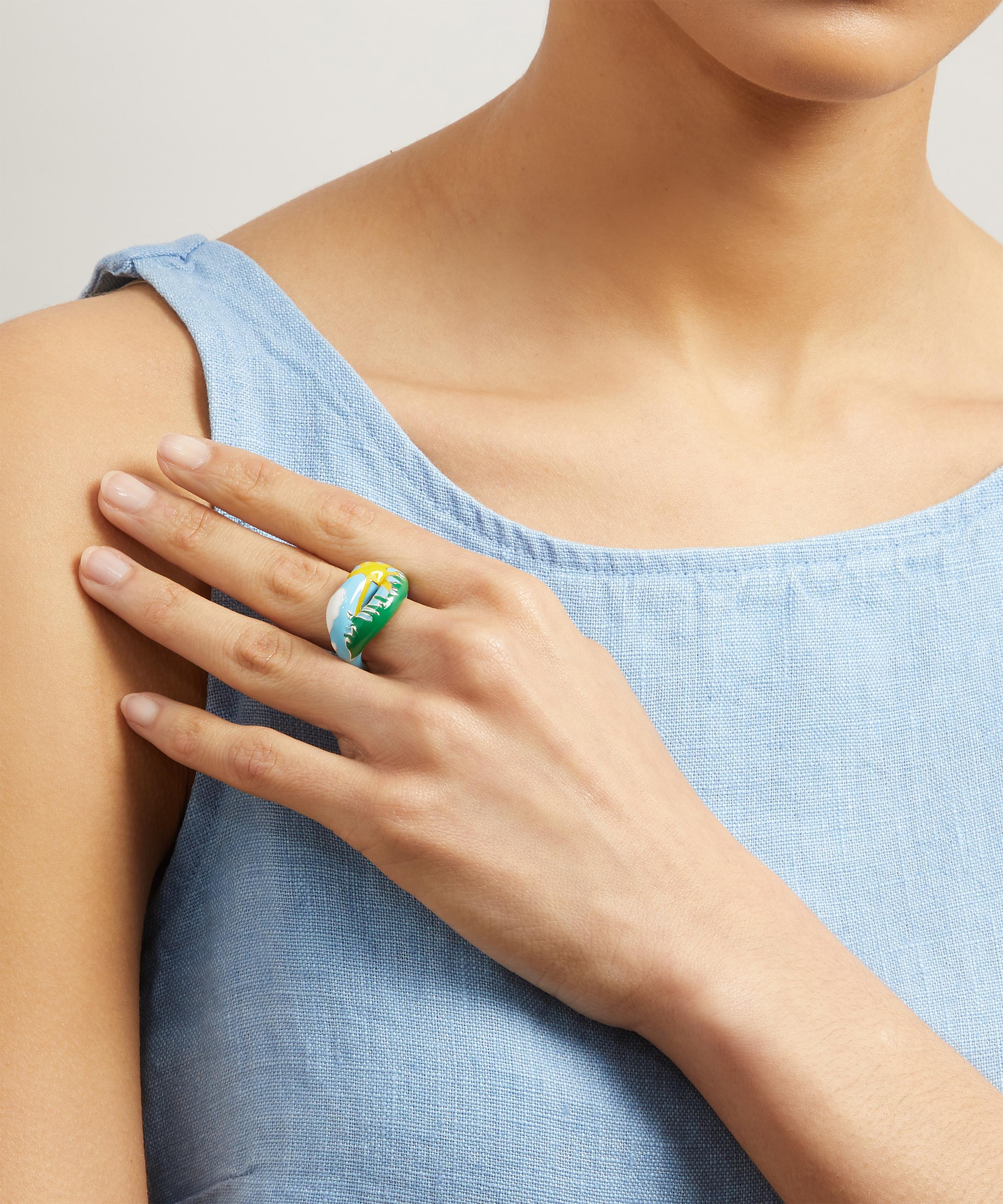 Solange Azagury-Partridge - Summer Hotlips Ring image number 1