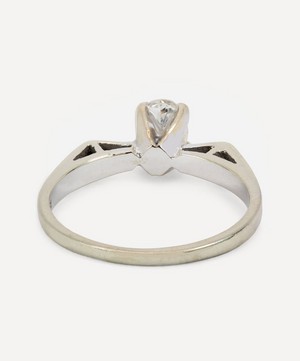 Kojis - White Gold Oval Cut Diamond Solitaire Ring image number 2