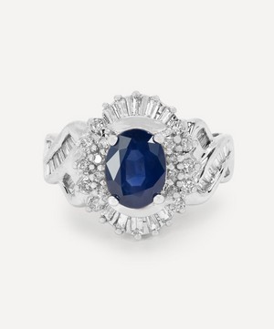 Kojis - 14ct White Gold Sapphire and Diamond Fancy Cluster Ring image number 0