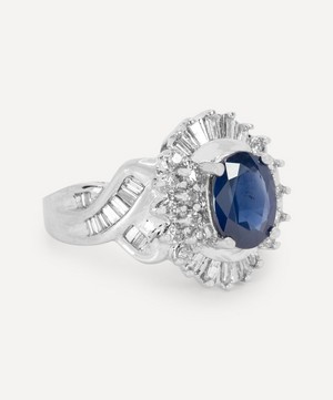 Kojis - 14ct White Gold Sapphire and Diamond Fancy Cluster Ring image number 2