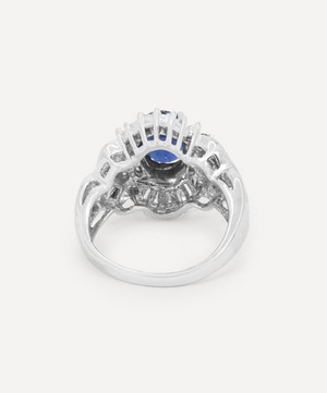 Kojis - 14ct White Gold Sapphire and Diamond Fancy Cluster Ring image number 3