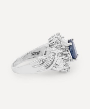 Kojis - 14ct White Gold Sapphire and Diamond Fancy Cluster Ring image number 4