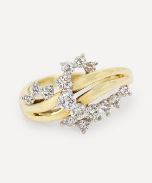 Kojis - Gold 1970s Fancy Diamond Cluster Ring image number 0