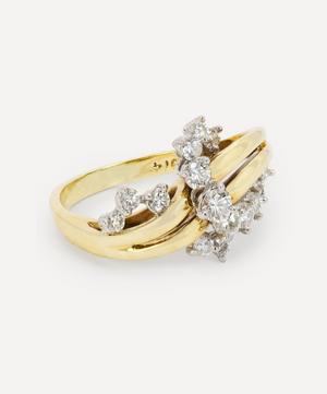 Kojis - Gold 1970s Fancy Diamond Cluster Ring image number 1