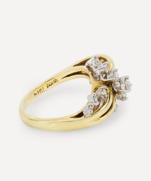 Kojis - Gold 1970s Fancy Diamond Cluster Ring image number 3