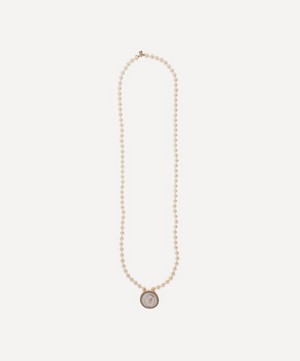 Kojis - Mabé Pearl and Diamond Clasp Double Pearl Necklace image number 0