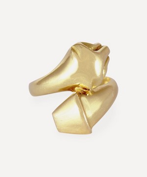Kojis - Gold Stylised Jaguar Ring image number 1