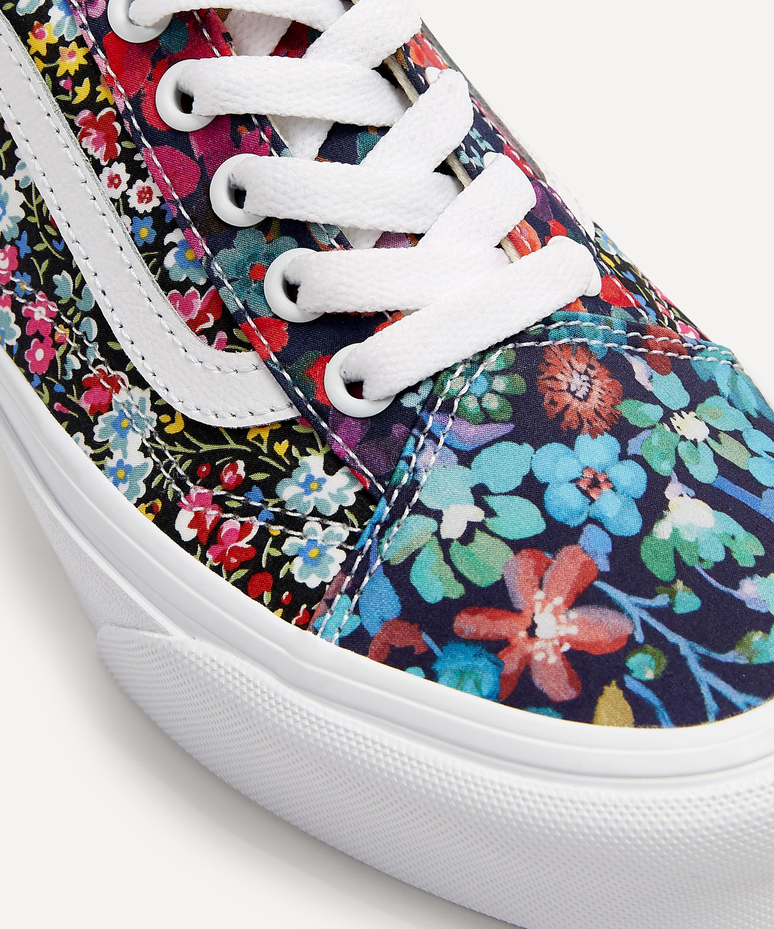 vans made with liberty fabric old skool tapered shoes