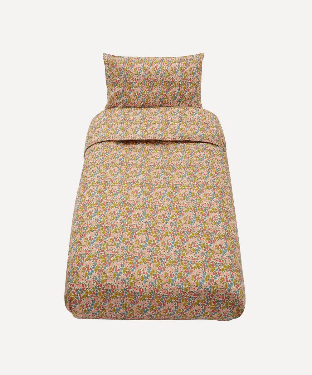 Coco & Wolf - Poppy and Daisy Coral Single Duvet Cover Set