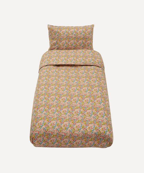 Coco & Wolf - Poppy and Daisy Coral Single Duvet Cover Set image number 0