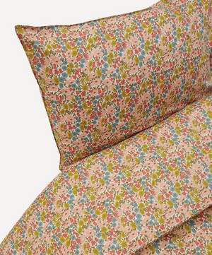 Coco & Wolf - Poppy and Daisy Coral Single Duvet Cover Set image number 1