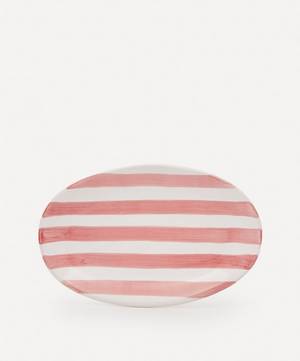 Striped Oval Platter