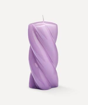 Long Blunt Twisted Candle Lilac