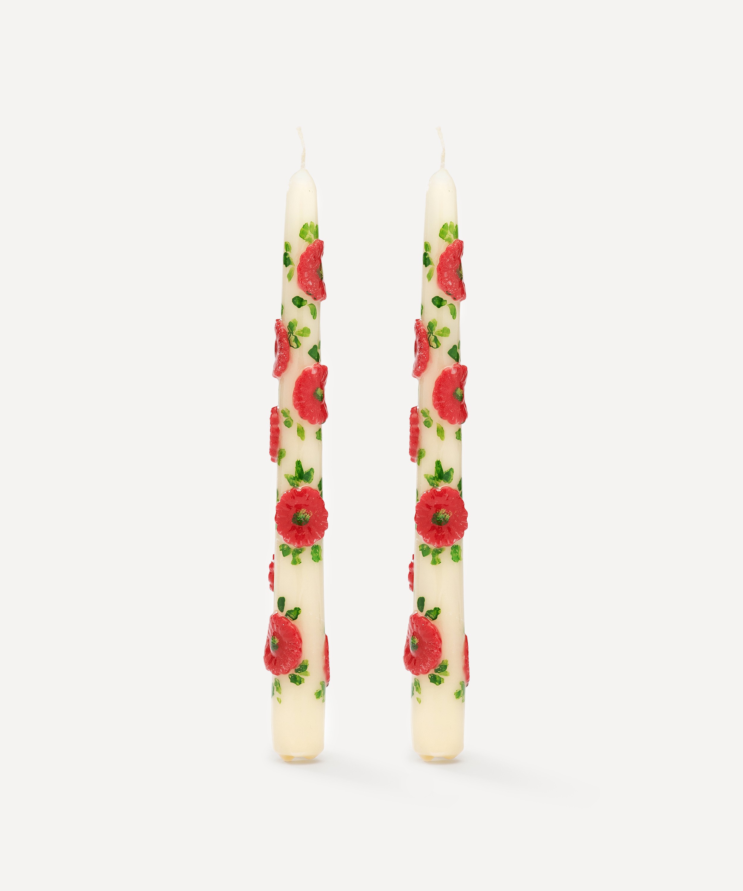 Anna + Nina Floral candles Set of two 8 hours burn time Made in Italy