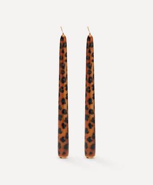 Leopard Candles Set of Two