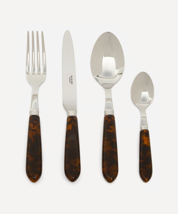 Sabre - Tortoise Four-Piece Stainless Steel Cutlery Set image number null