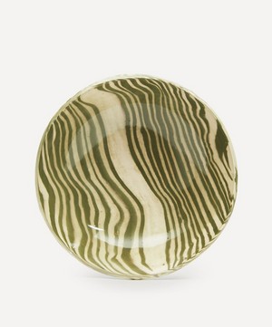Henry Holland Studio - Green and White Large Salad Bowl image number 2