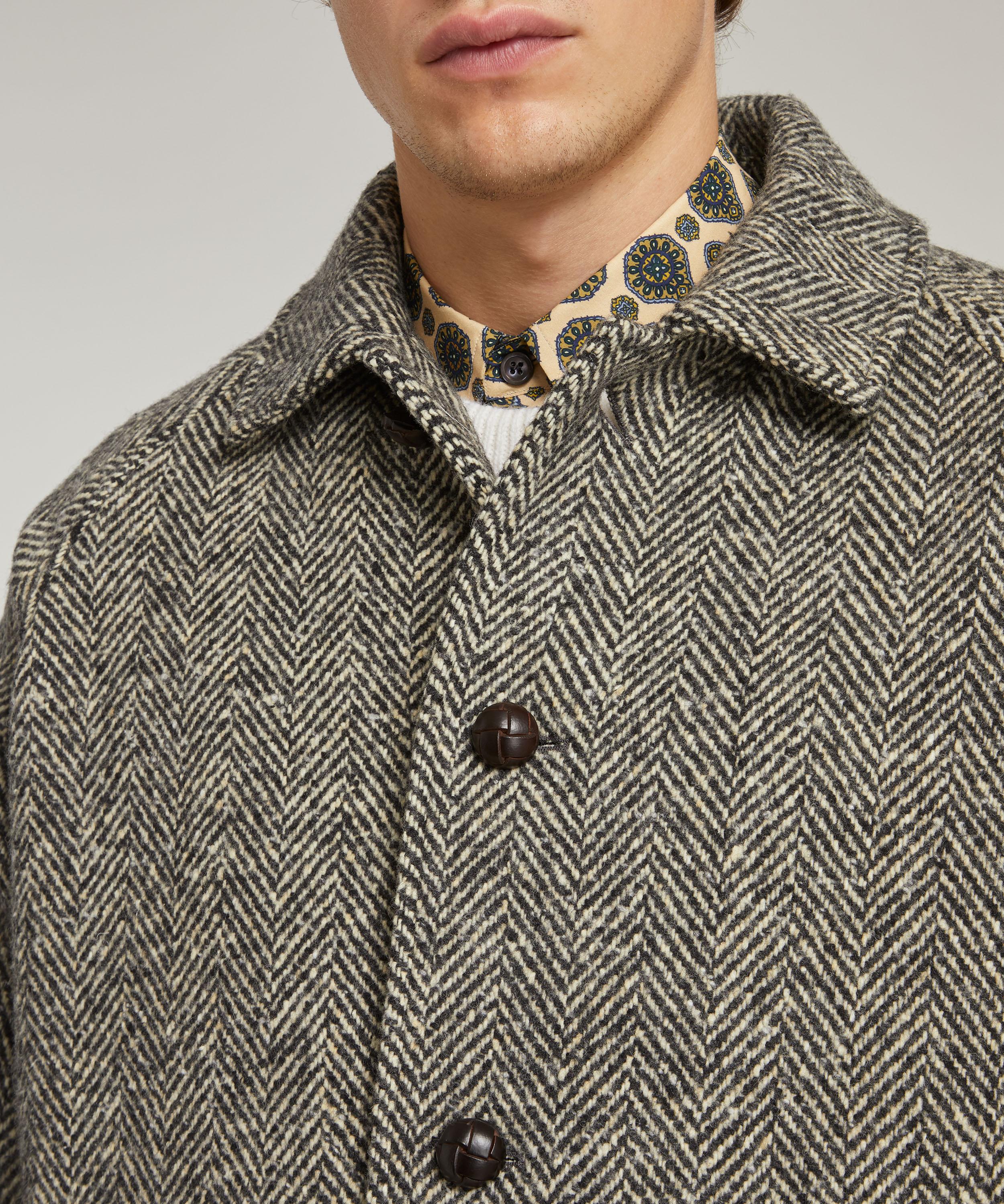 mens herringbone car coat