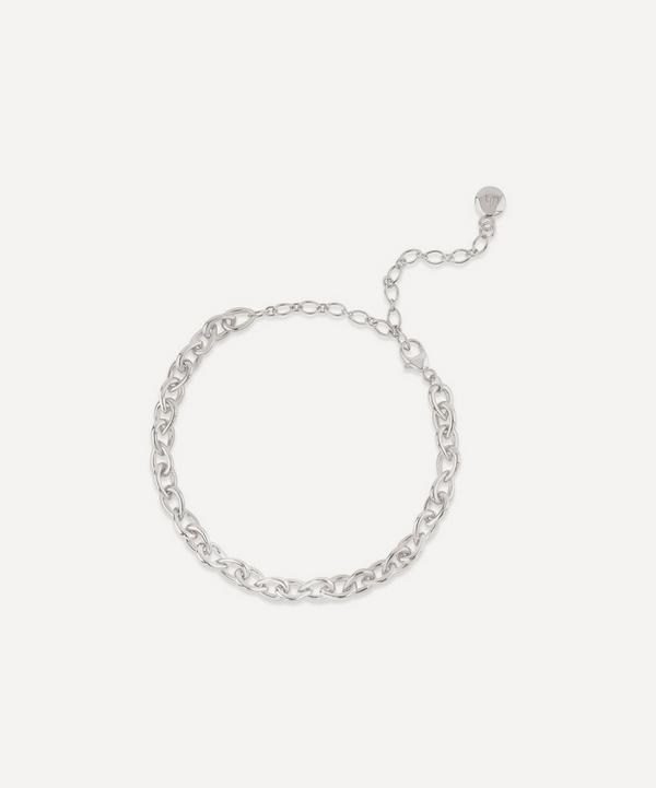 Dinny Hall - Silver Raindrop Small Link Chain Bracelet image number null