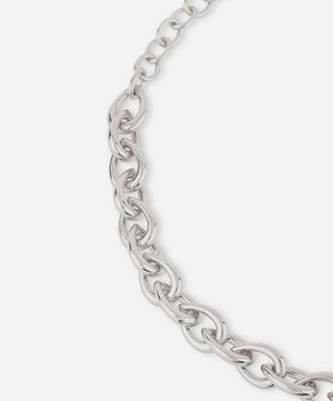 Dinny Hall - Silver Raindrop Small Link Chain Bracelet image number 3