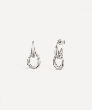 Dinny Hall - Silver Raindrop Double Link Drop Earrings image number 0