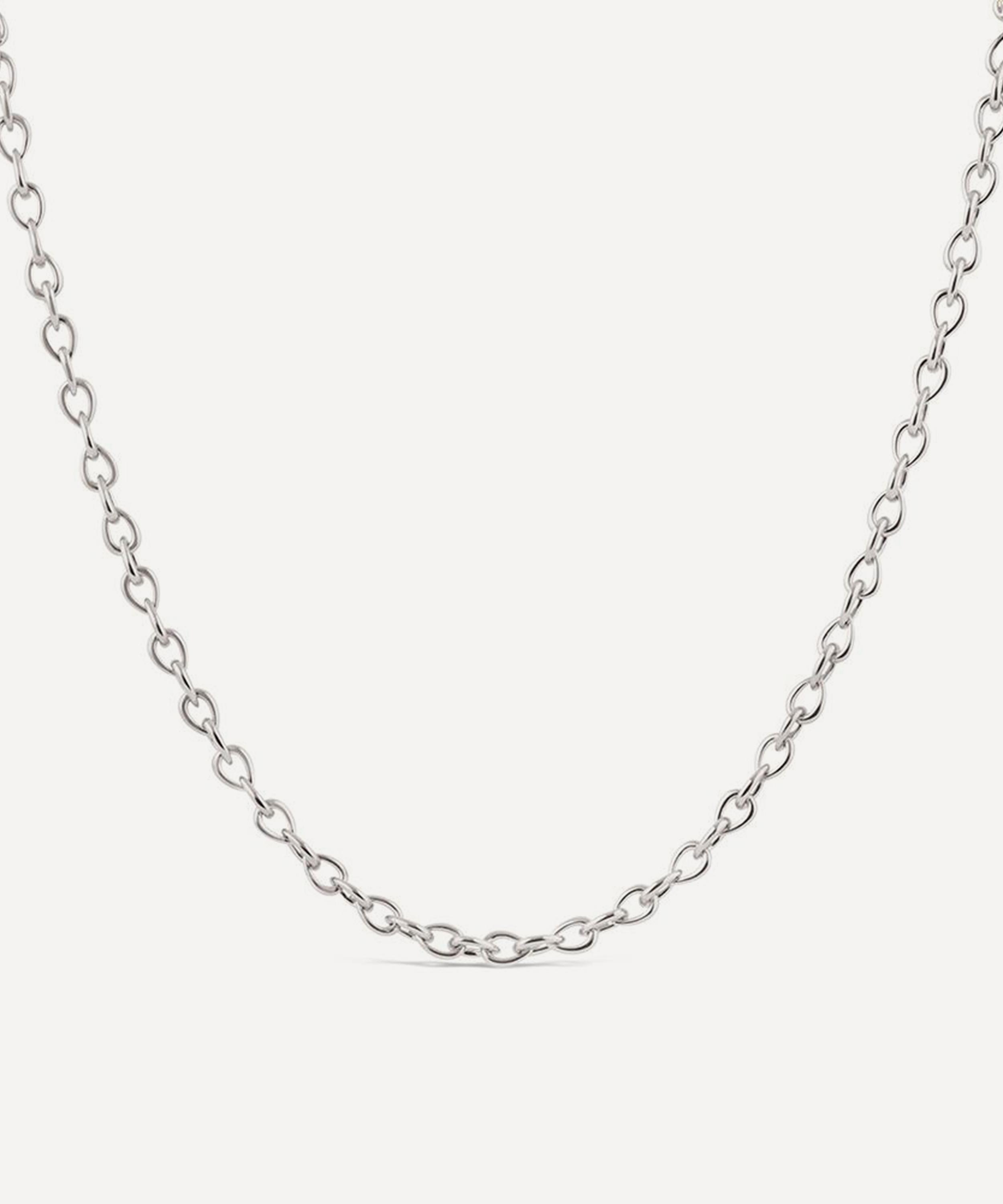 Dinny Hall - Silver Raindrop Small Link Chain Necklace image number 0