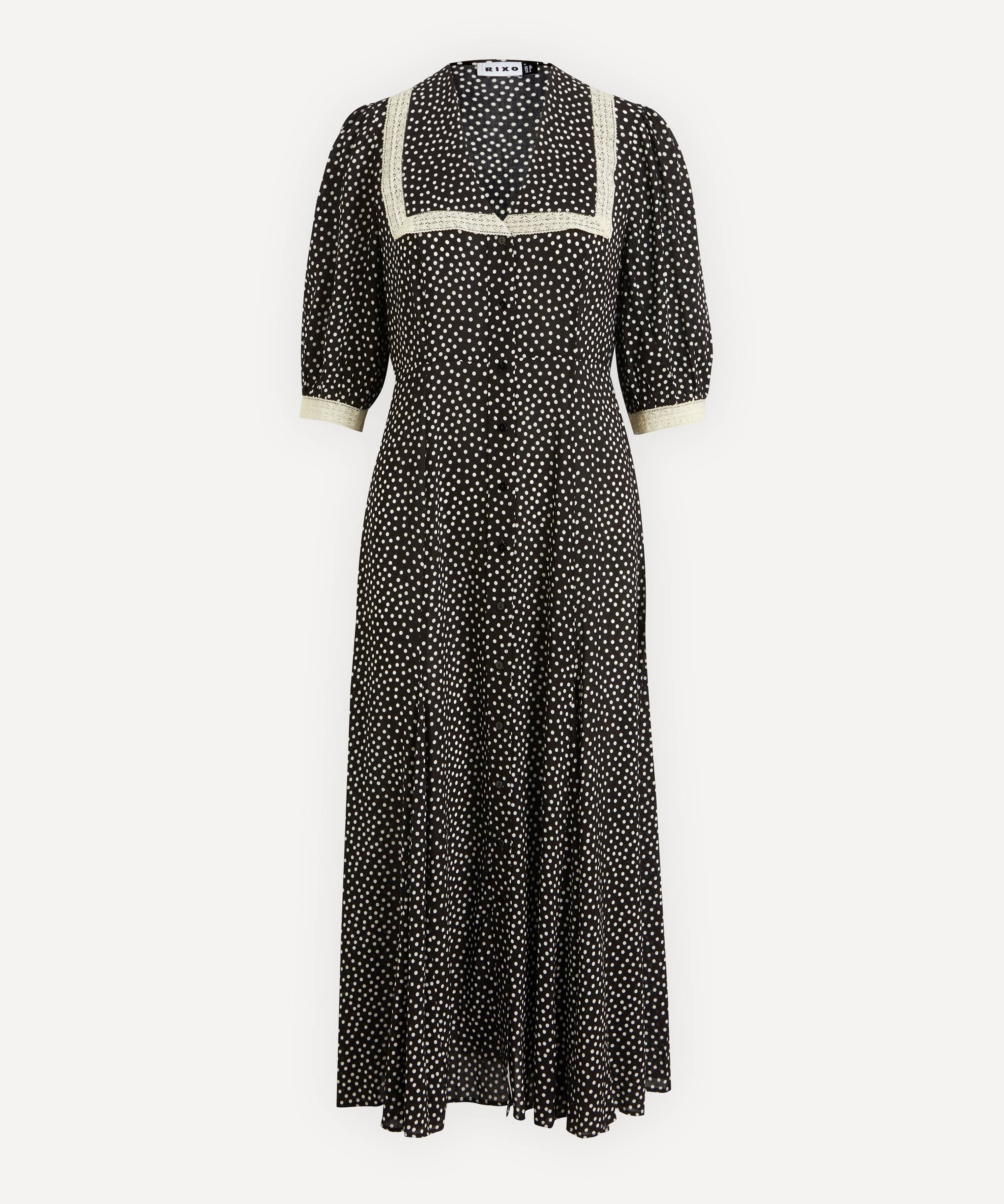 RIXO Ellen Square Collar Shirt-Dress | Liberty