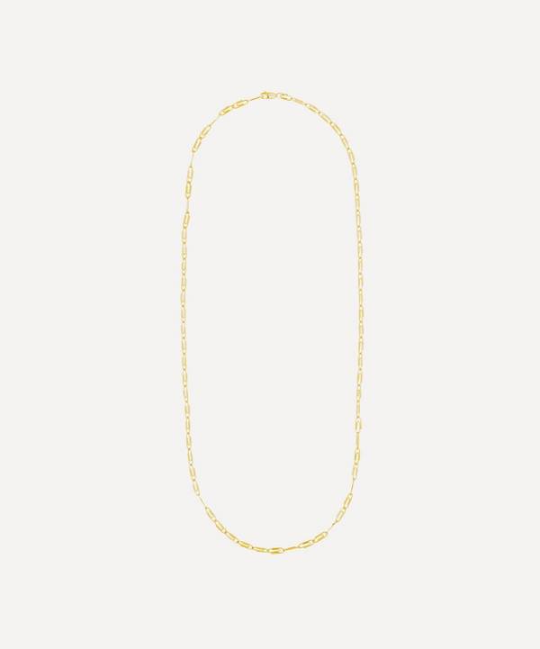 Hillier Bartley - Gold Plated Vermeil Silver Mini Paperclip Chain Necklace image number 0