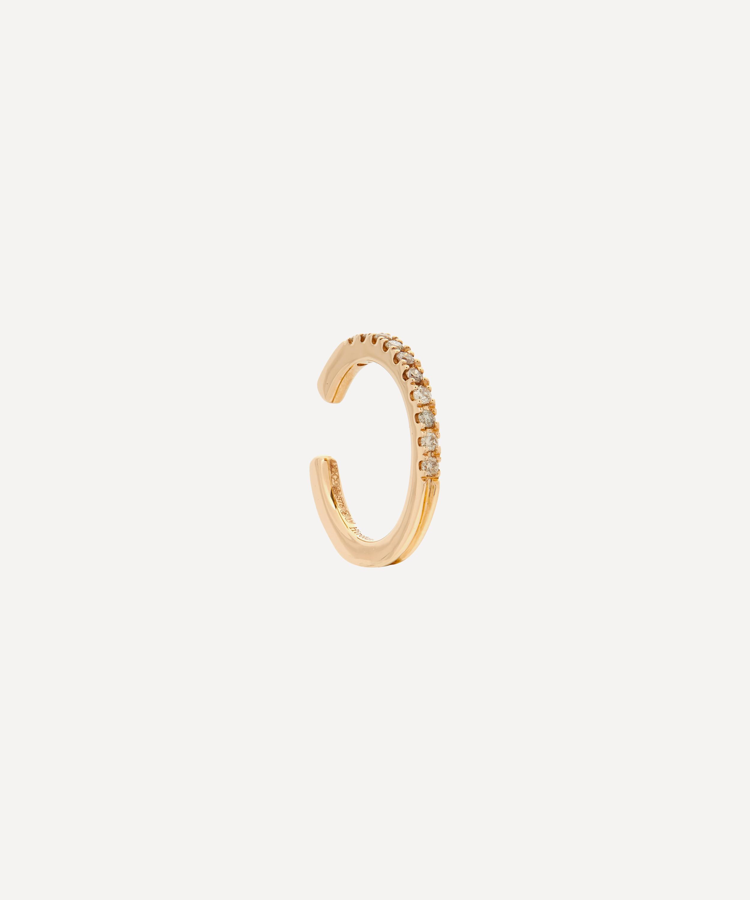 Hirotaka - 10ct Gold Gossamer Small Diamond Ear Cuff